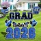 Graduation Party Decorations 2026 – 11PCS Black & Gold Class of 2026 Yard Signs Set with Stakes | Outdoor Lawn Congrats Grad Display Decor